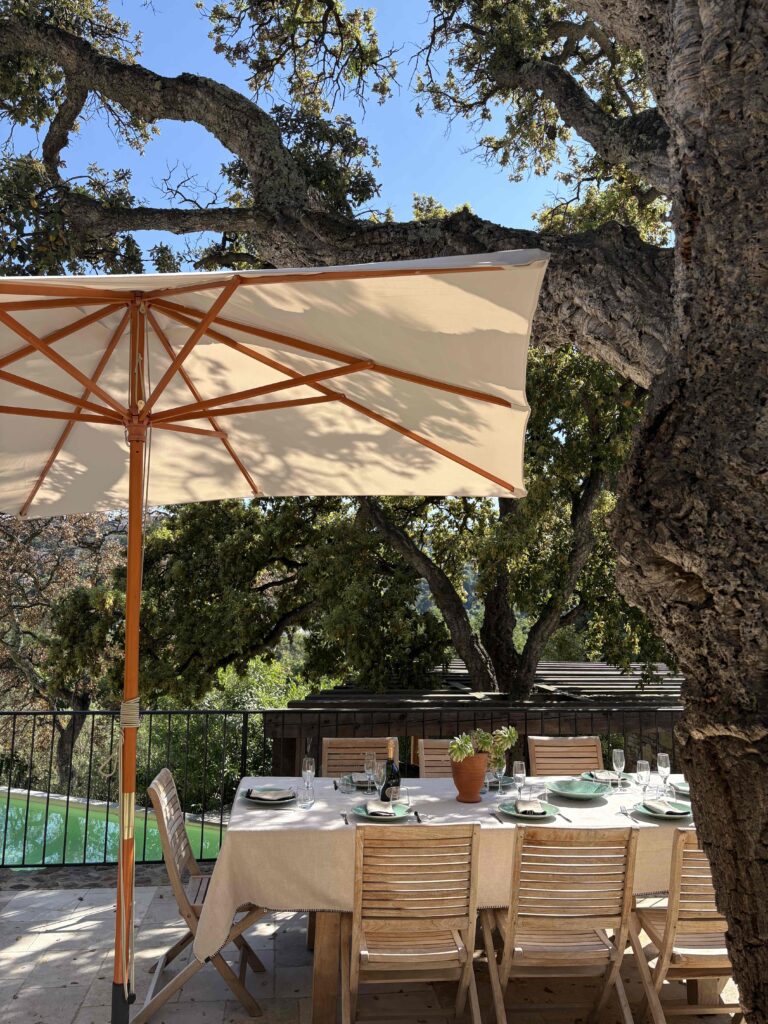 Déjeuner en terrasse